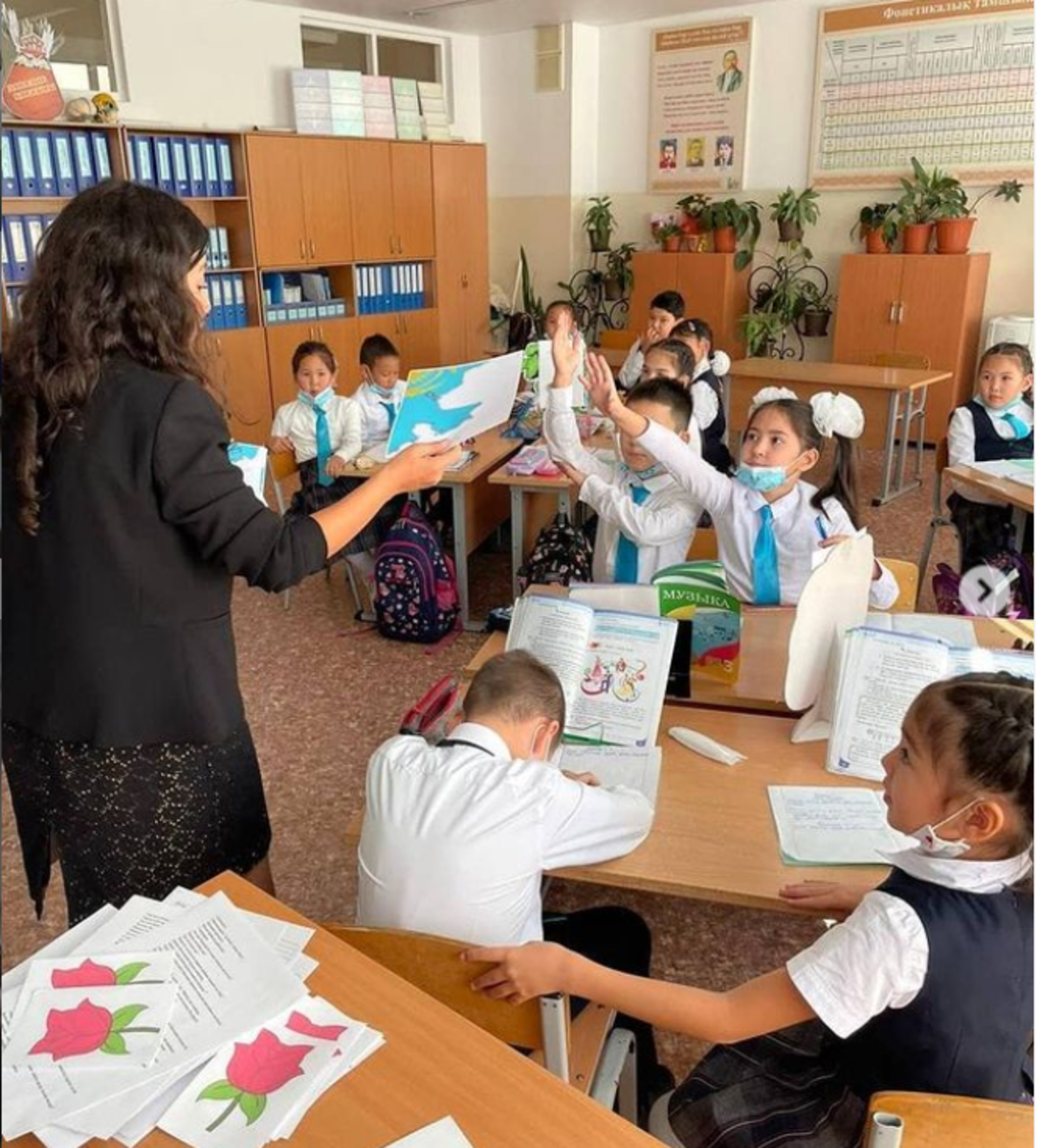 №148 мектеп-гимназияда мектептің оқу-тәрбие жоспарына сәйкес "Ұлы дала өркениеттері" атты тақырыбында эстетика кафедрасының онкүндігі аясында музыка пәні мұғалімі Чыкабаева Дана 3Ә сыныбымен “Музыкадағы көңіл-күй” атты ашық сабағы өтті