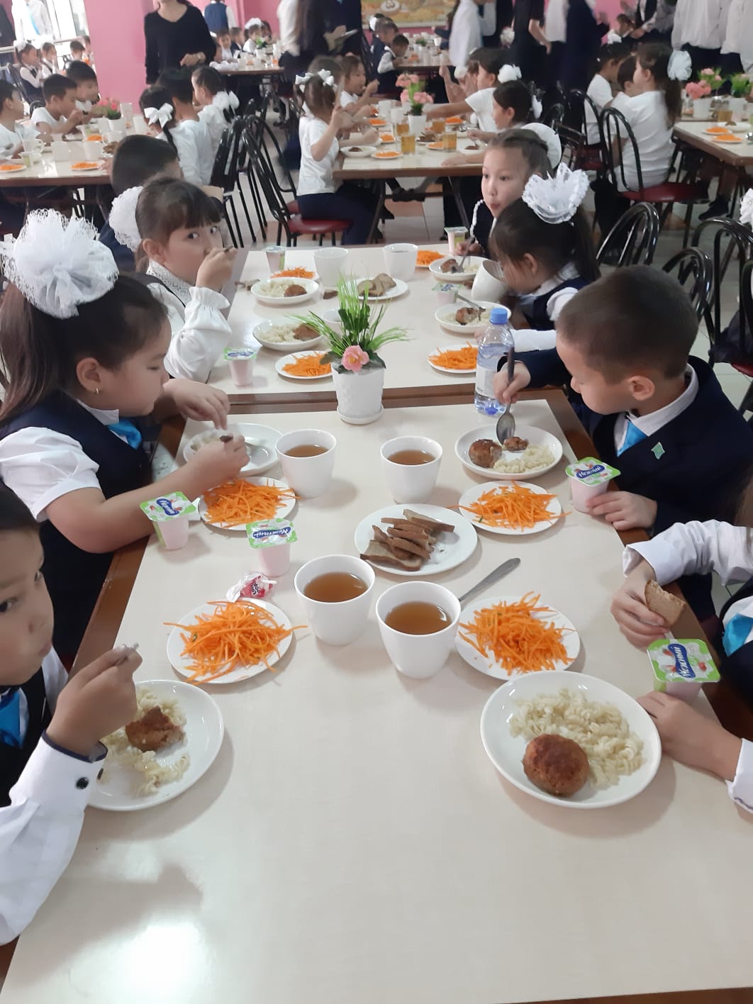 Тегін тамақтану сәтінен көрініс