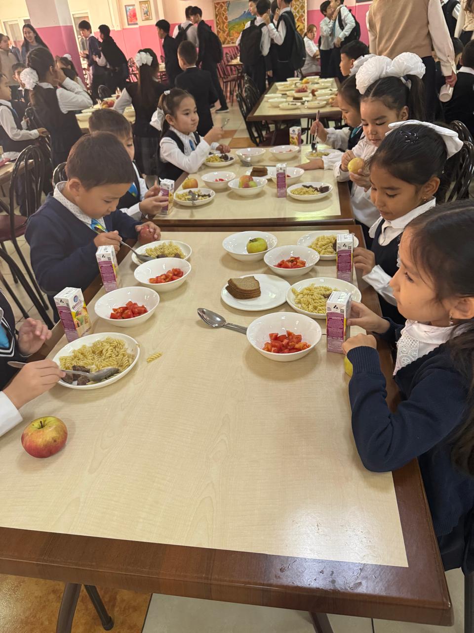 Тегін тамақтандыруды ұйымдастырудан көрініс