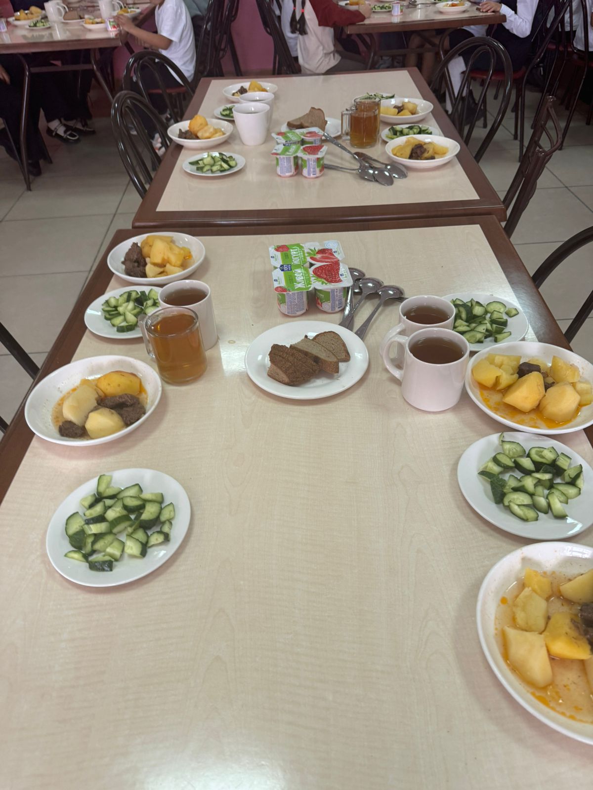 Тегін тамақтануды ұйымдастырудан көрініс