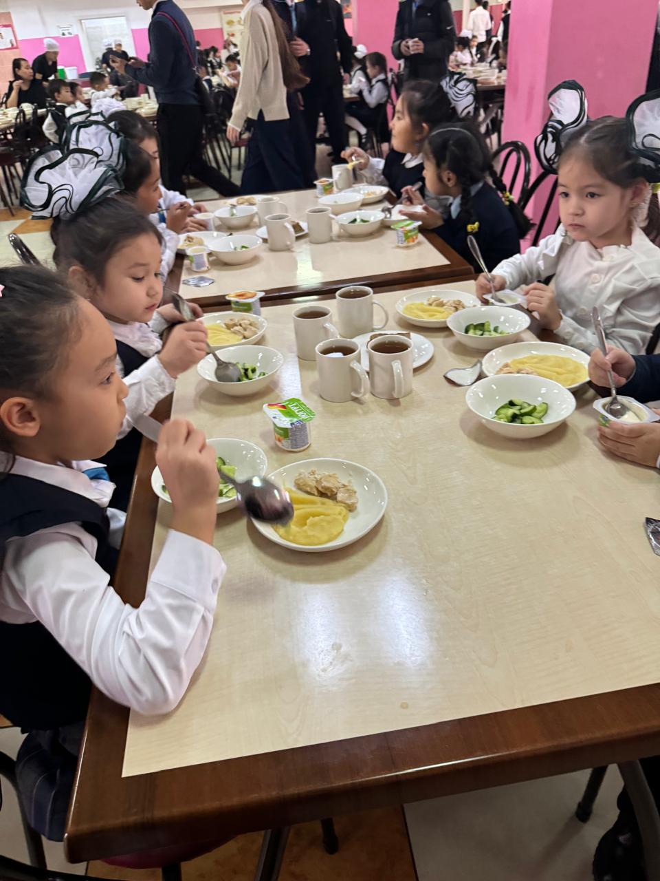 Тегін тамақтануды ұйымдастырудан көрініс