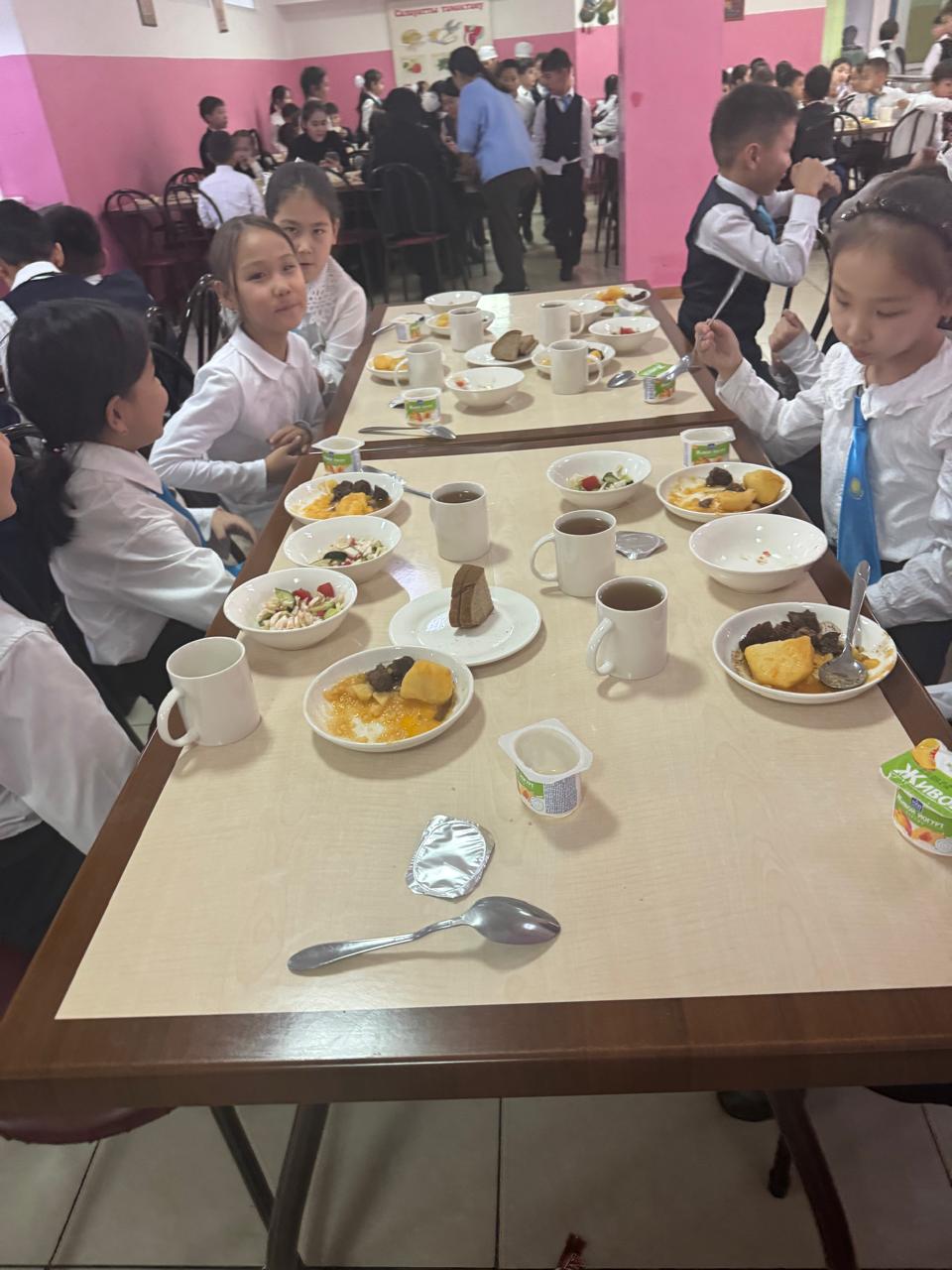 Тегін тамақтануды ұйымдастырудан көрініс