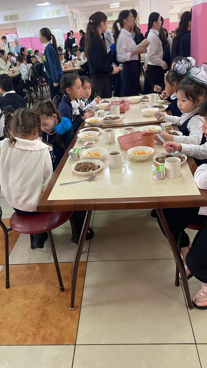 Тегін тамақтануды ұйымдастырудан көрініс