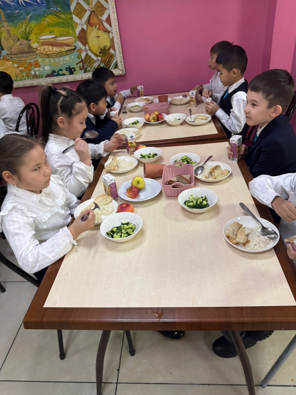 Тегін тамақтануды ұйымдастырудан көрініс