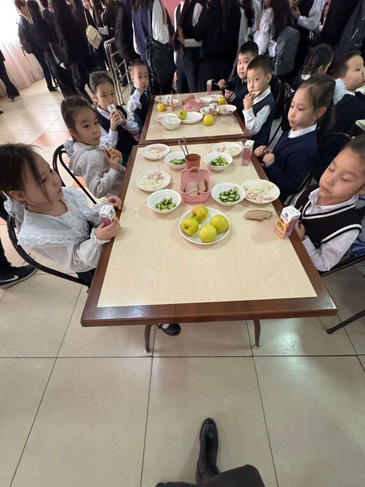 Тегін тамақтануды ұйымдастырудан көрініс