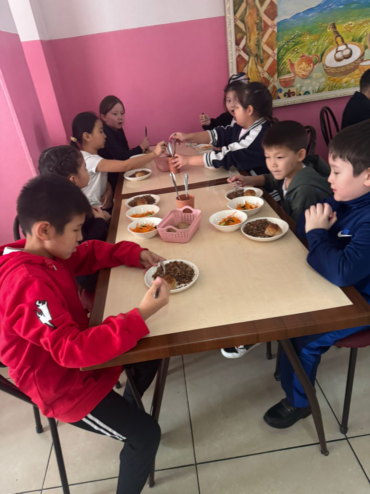 Тегін тамақтануды ұйымдастырудан көрініс