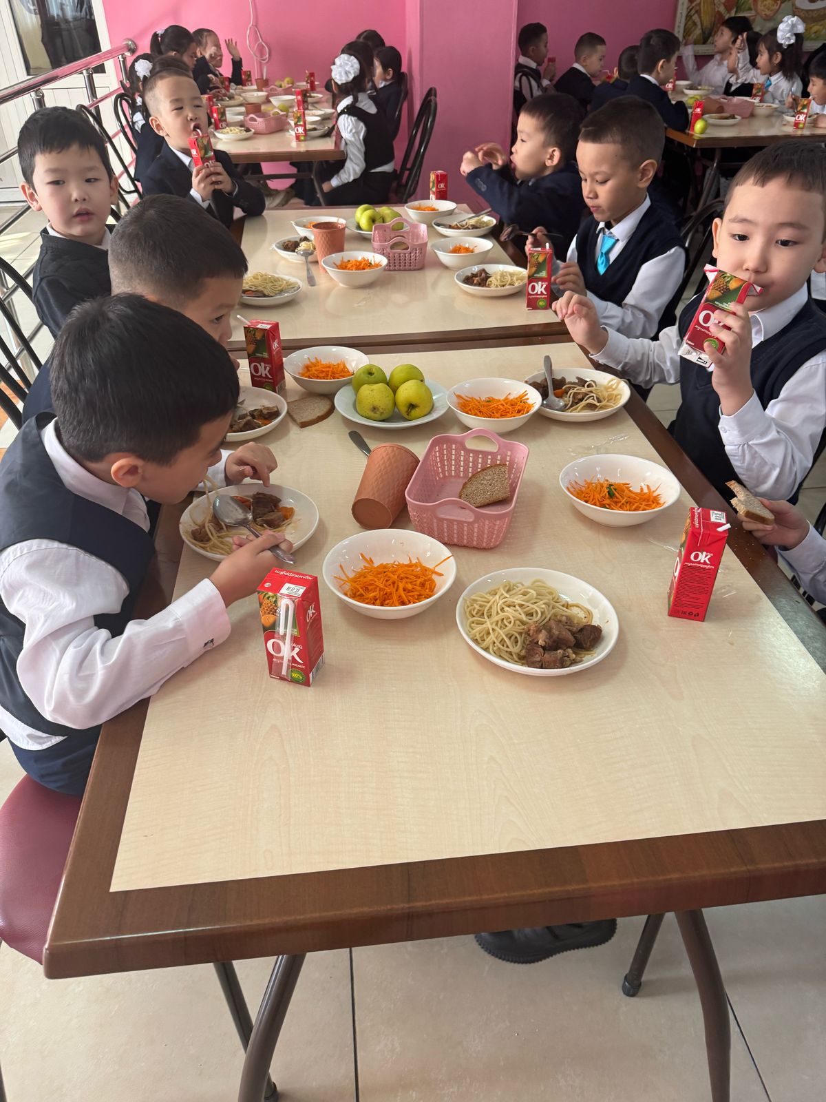 Тегін тамақтануды ұйымдастырудан көрініс