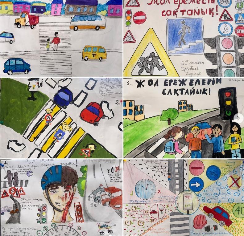 Жетісу ауданы №148 мектеп гимназияда “Жол ережесін сақтайық” тақырыбында 5-8 сынып оқушылары арасында сурет байқауы өтті.