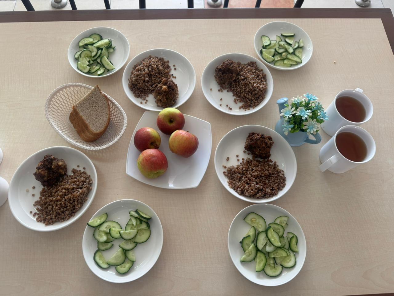 Тамақтануды ұйымдастырудан көрініс