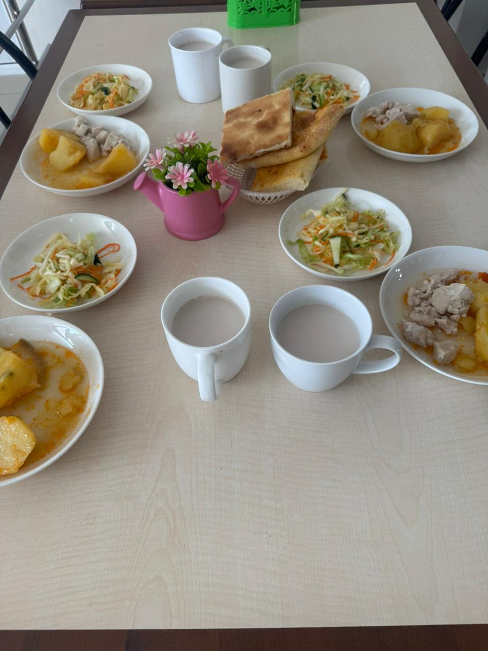 Тамақтандыруды ұйымдастырудан көрініс