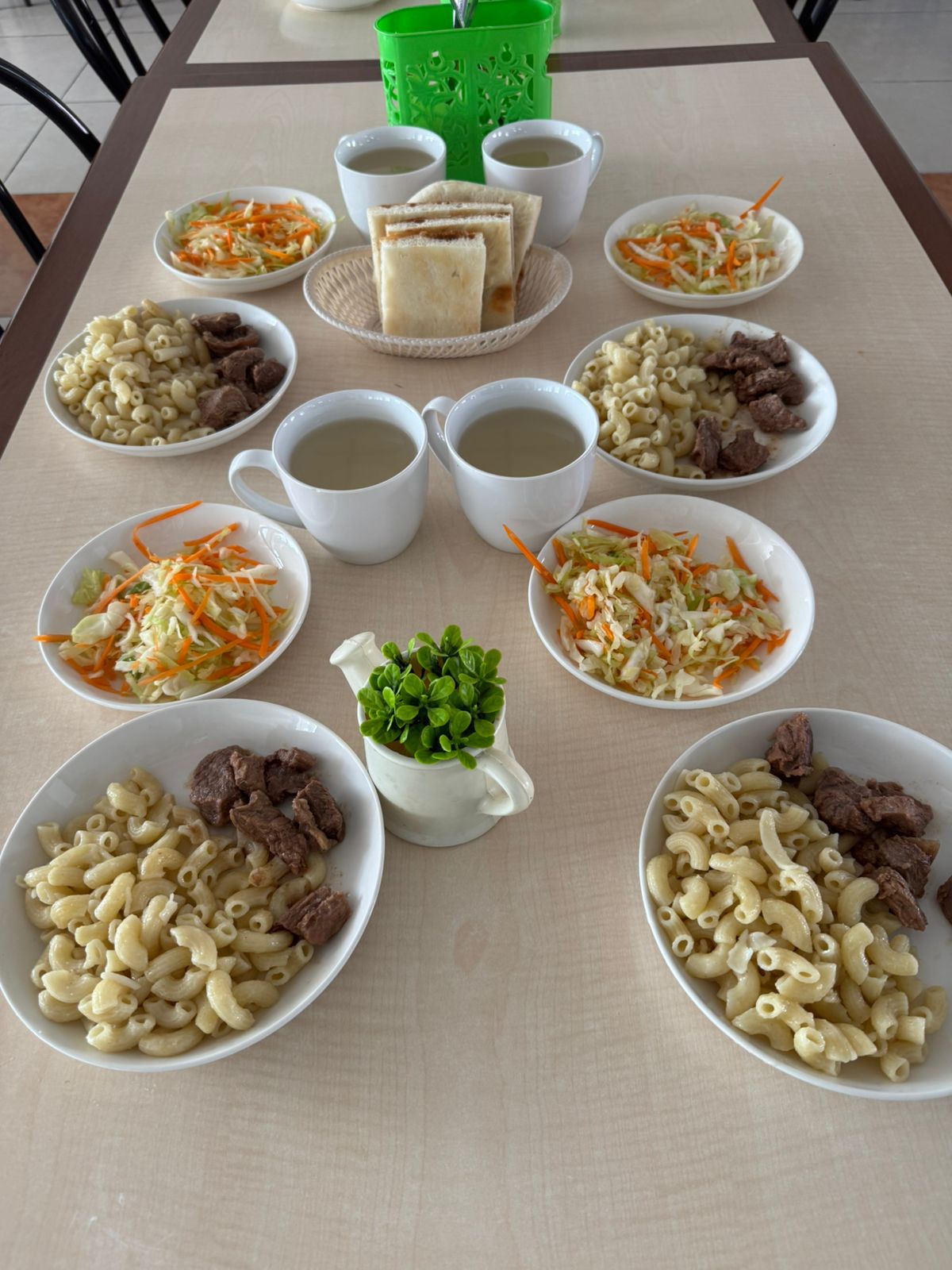 Тамақтандыруды ұйымдастырудан көрініс