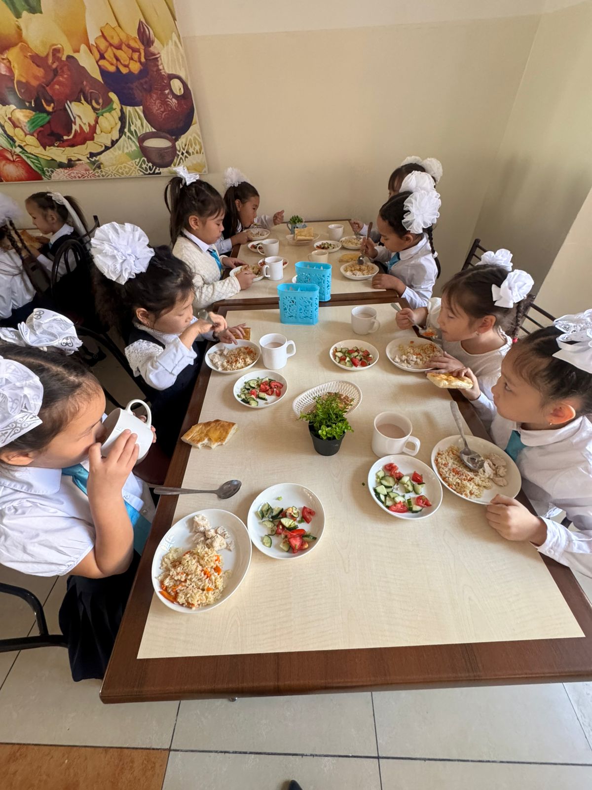 Тегін тамақтануды ұйымдастырудан көрініс