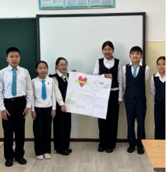 Жетісу ауданы №148 мектеп-гимназиясында «Буллингтен қорған» тақырыбында сынып сағаты өткізілді